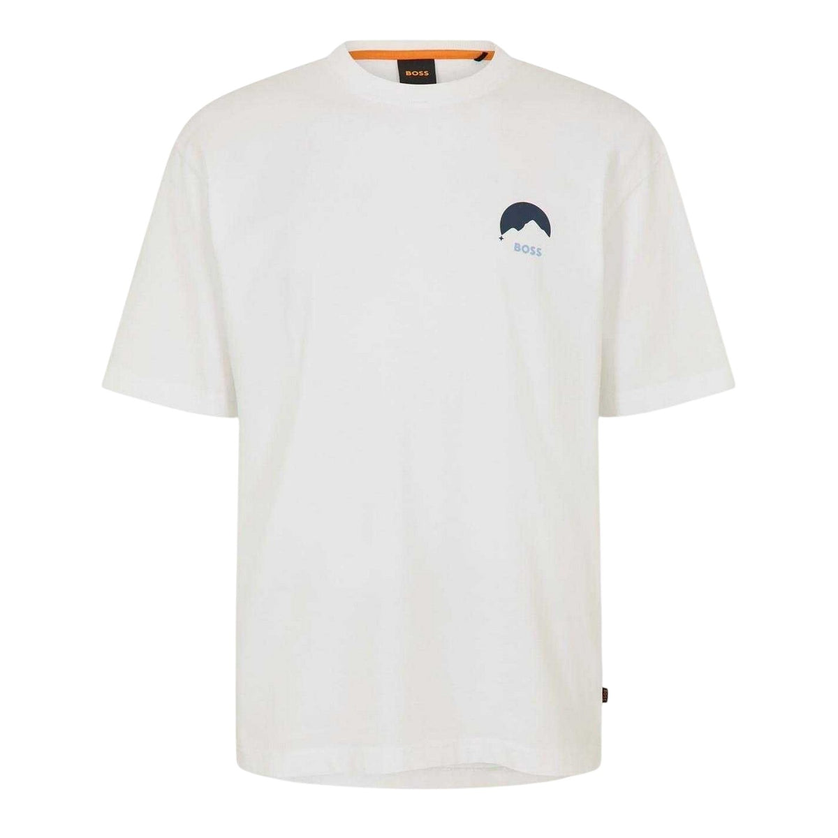 White - Front - Boss Mens HBO Move Regular T-Shirt