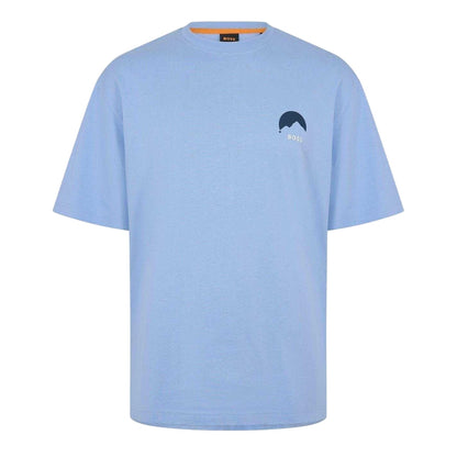 Blue - Front - Boss Mens HBO Move Regular T-Shirt