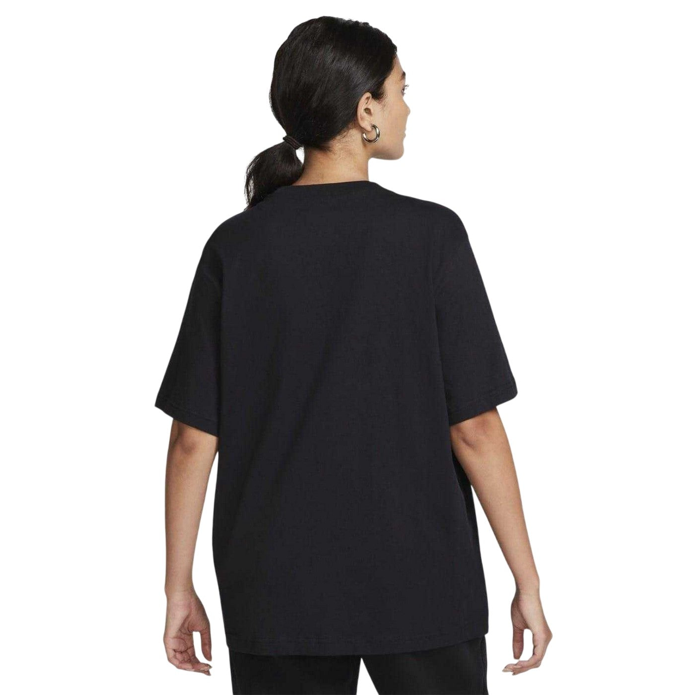 Black-White - Back - Nike Womens-Ladies Oversized T-Shirt