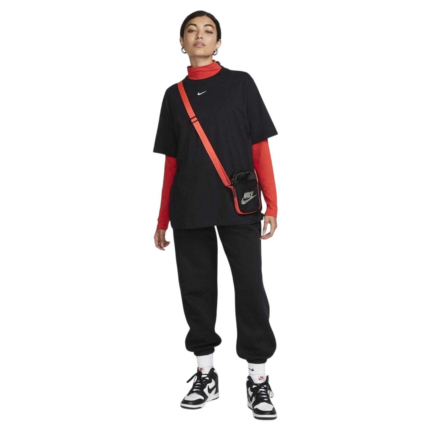 Black-White - Lifestyle - Nike Womens-Ladies Oversized T-Shirt