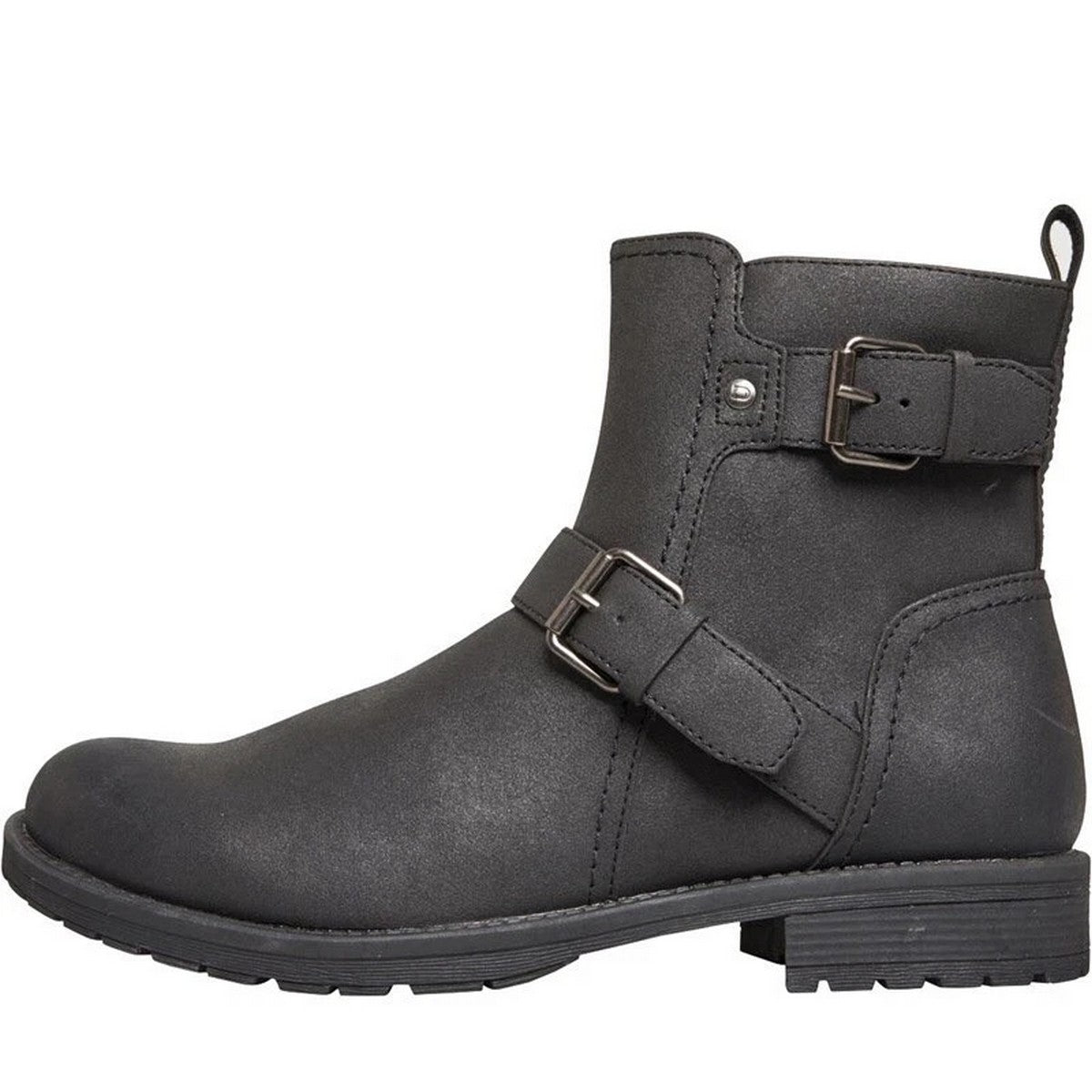 Black - Lifestyle - Nicholas Deakins Mens Chad Low Block Heel Motorcycle Boots