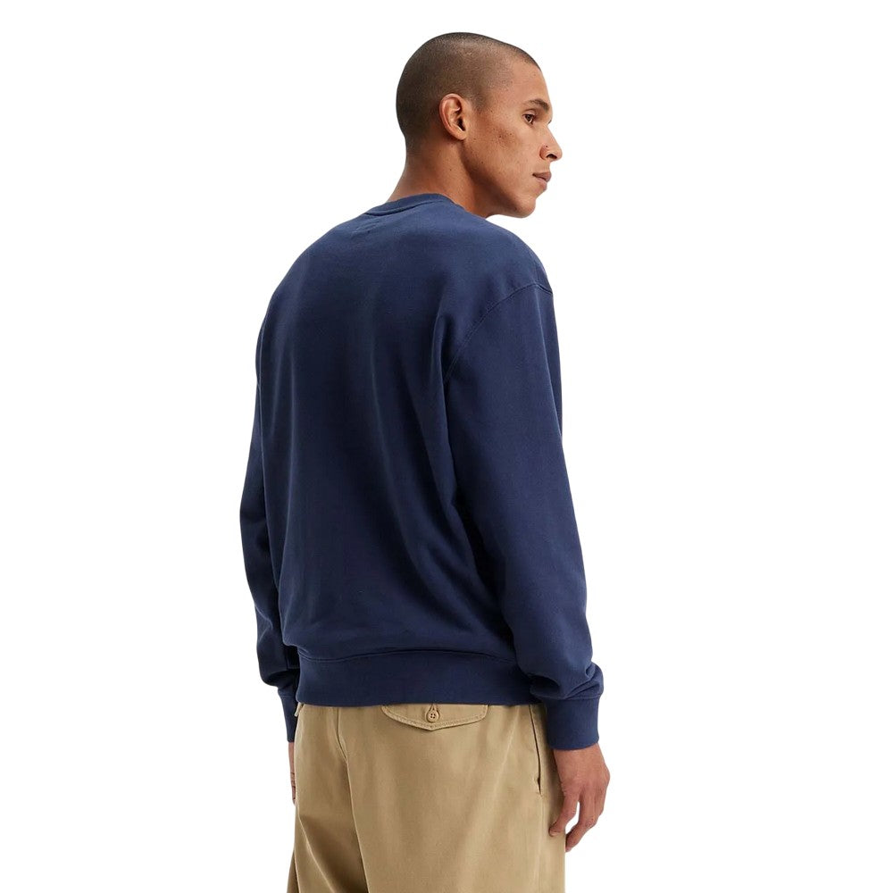 Navy - Back - Levis Unisex Adult Graphic Crew Neck Relaxed Fit Sweatshirt