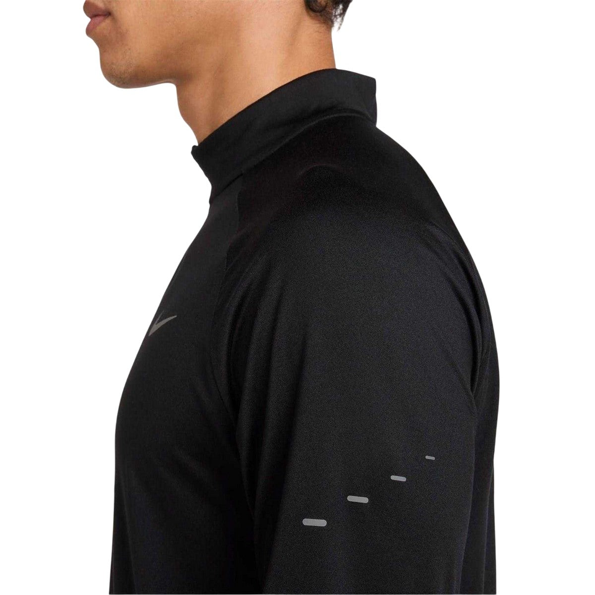 Black - Side - Nike Mens Stride Running Top