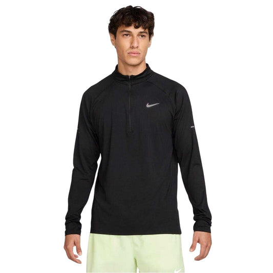Black - Front - Nike Mens Stride Running Top
