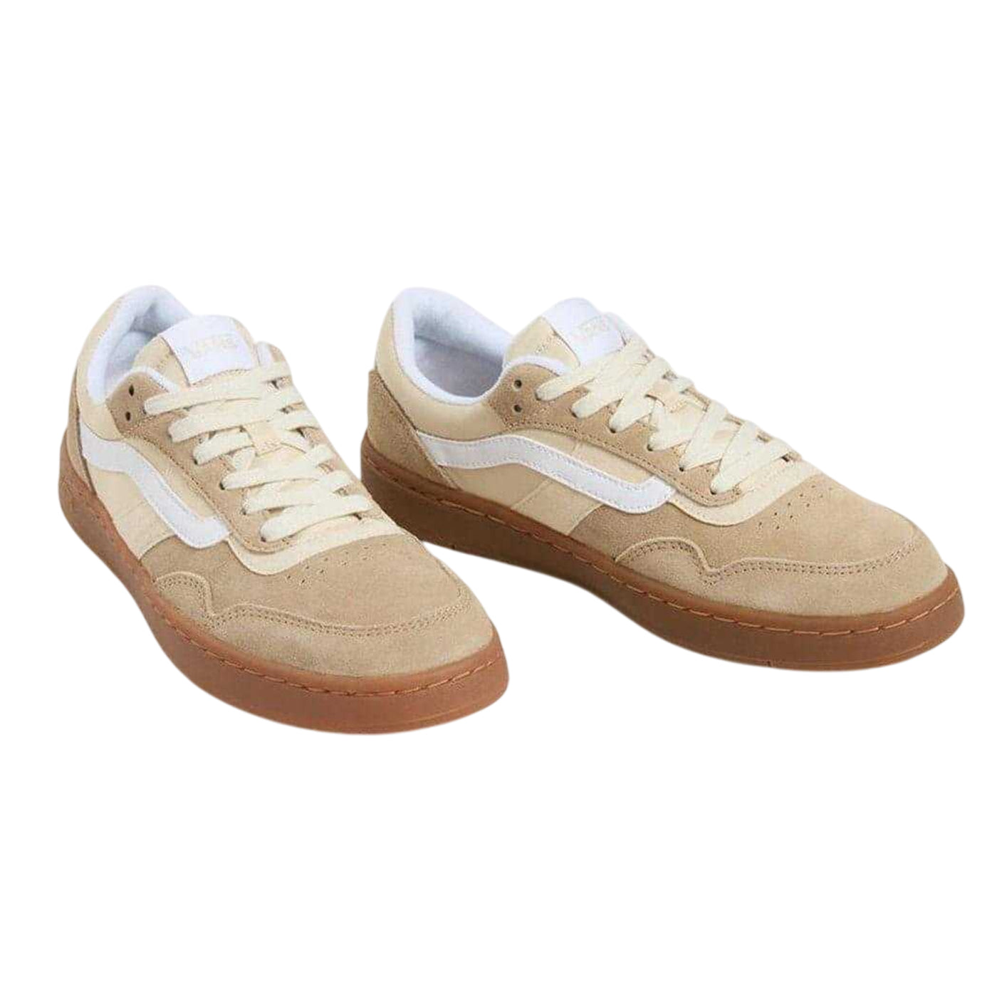 Khaki Brown - Back - Vans Womens-Ladies Cruze 3.0 Leather Trainers