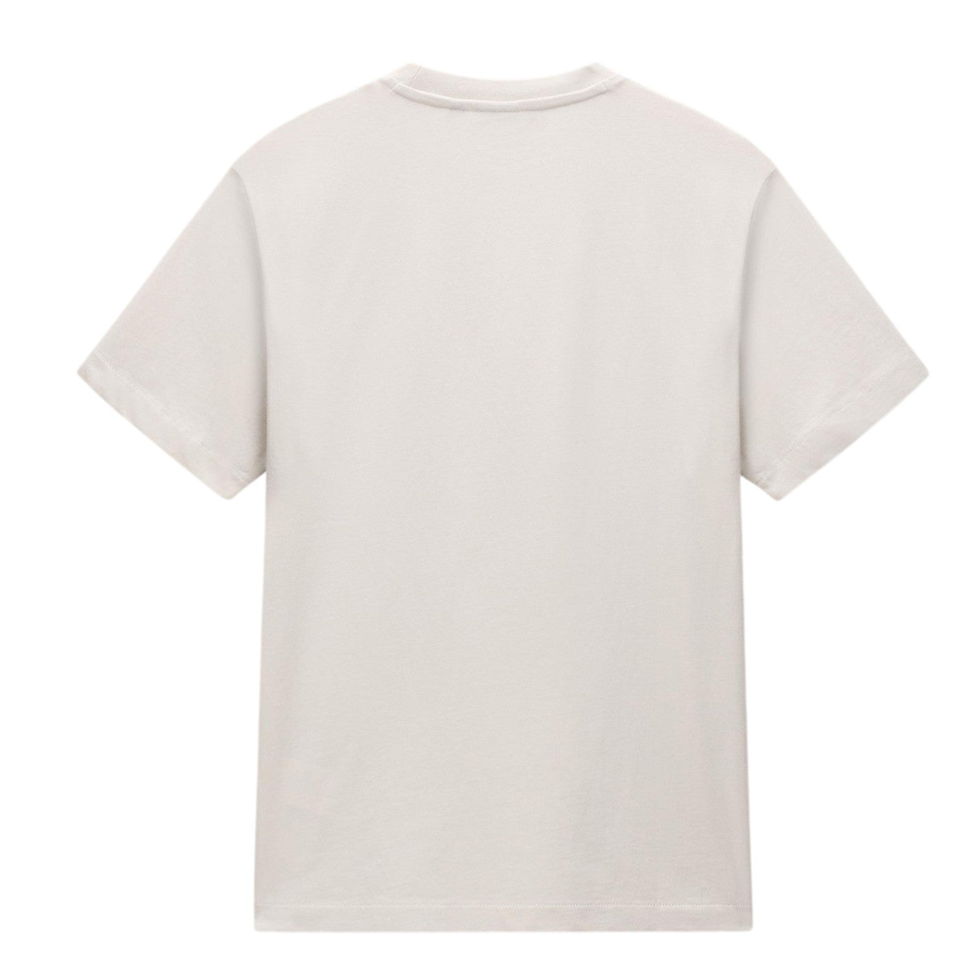 Beige - Back - Napapijri Mens Box Logo T-Shirt