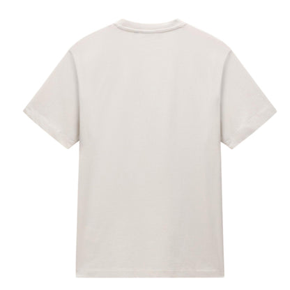 Beige - Back - Napapijri Mens Box Logo T-Shirt