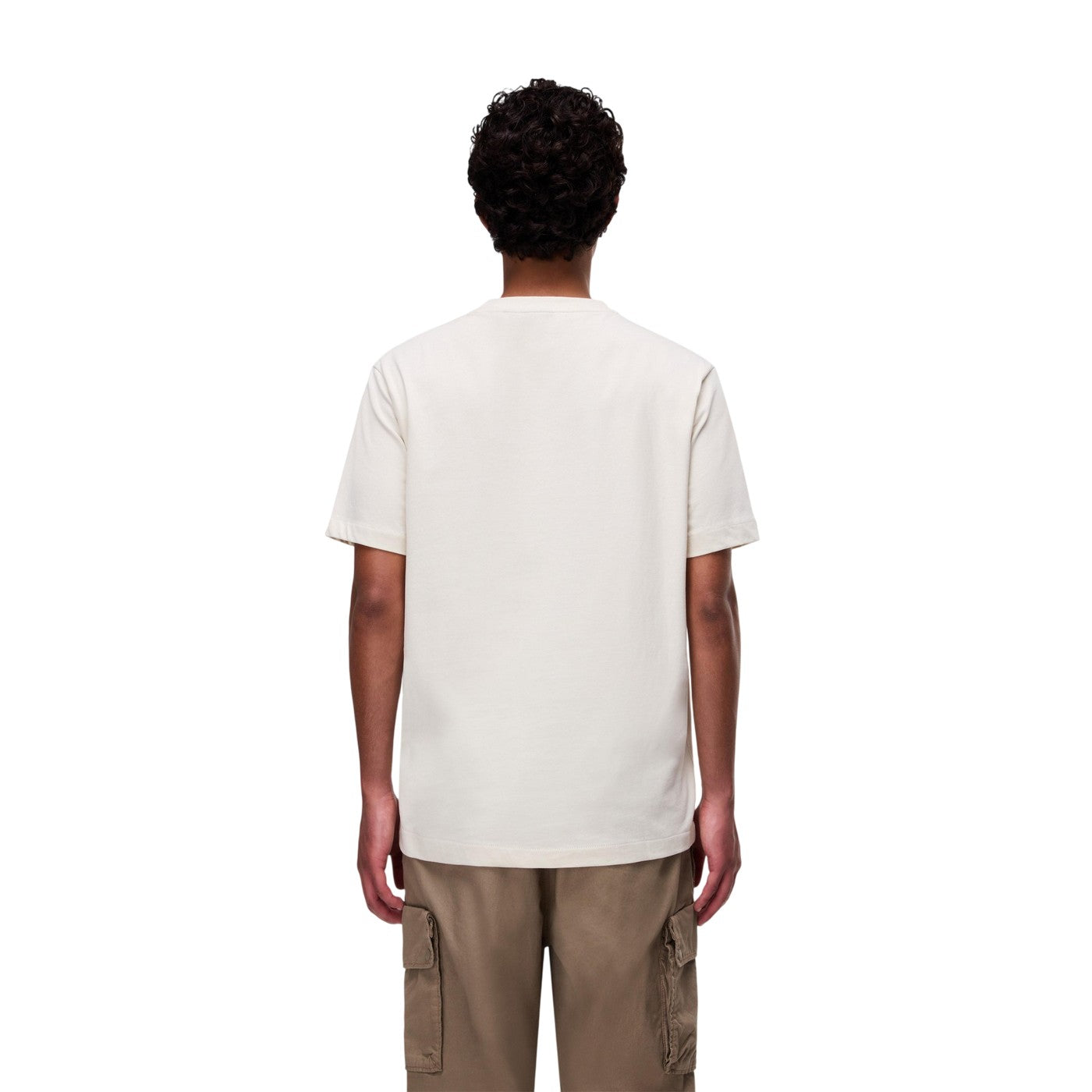 Beige - Lifestyle - Napapijri Mens Box Logo T-Shirt