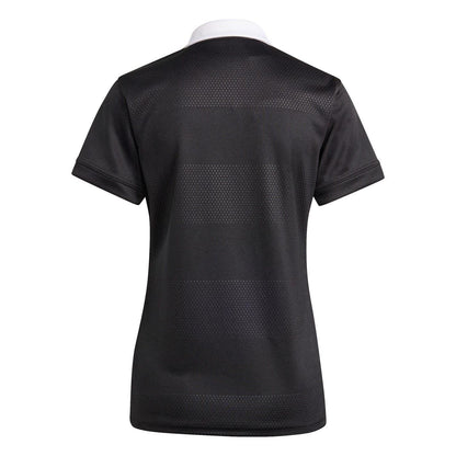 Black - Back - Adidas Womens-Ladies All Blacks Short-Sleeved Rugby Jersey