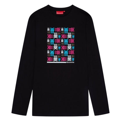 Black - Front - Fenchurch Mens Goulston Long-Sleeved T-Shirt