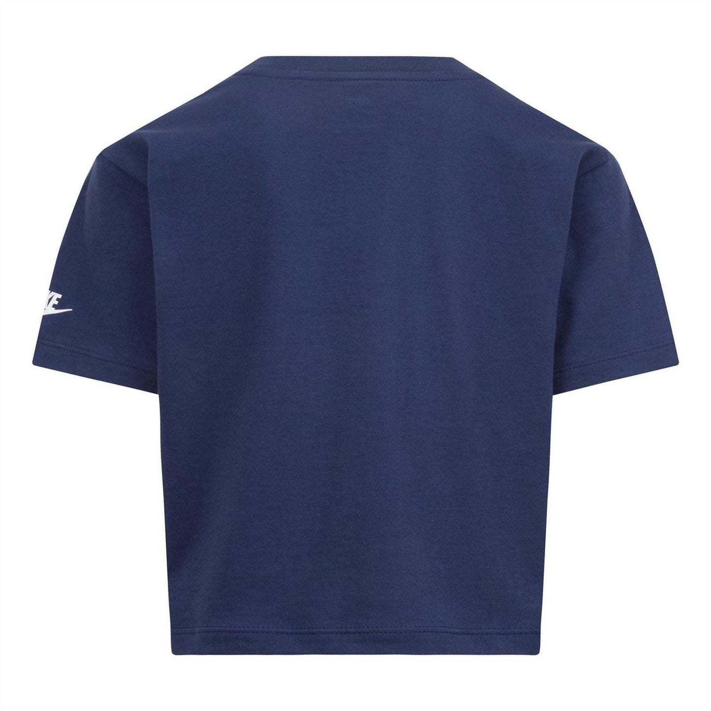 Navy - Back - Nike Girls Sci-Dye Boxy T-Shirt