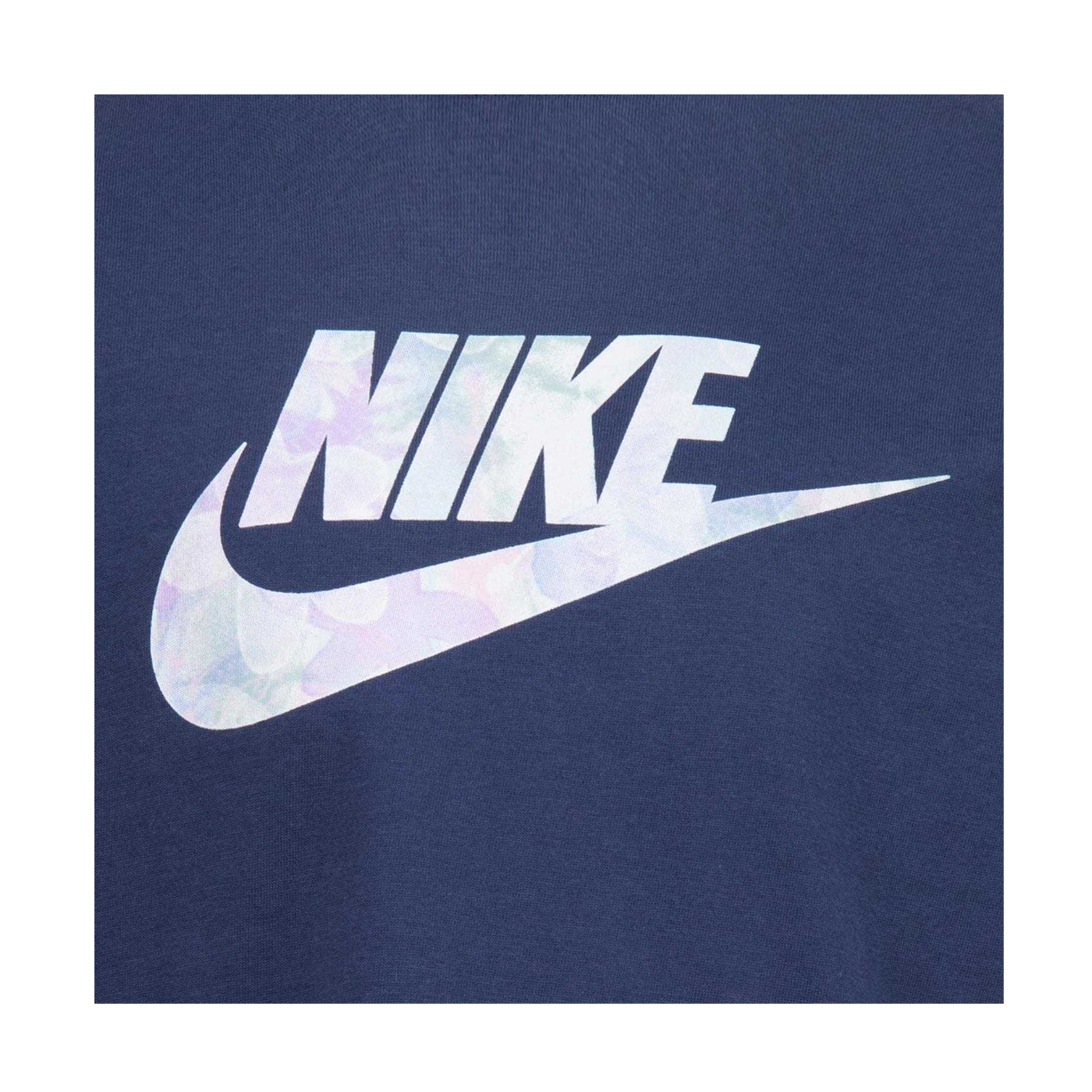 Navy - Side - Nike Girls Sci-Dye Boxy T-Shirt