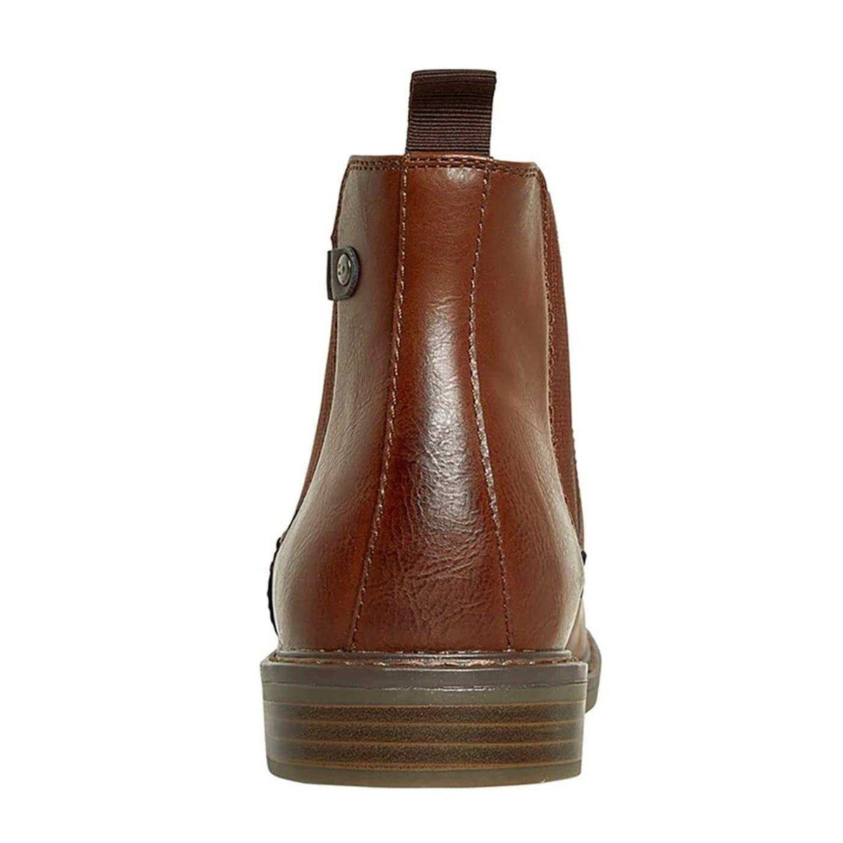 Brown - Back - Nicholas Deakins Mens Del Leather Chelsea Boots