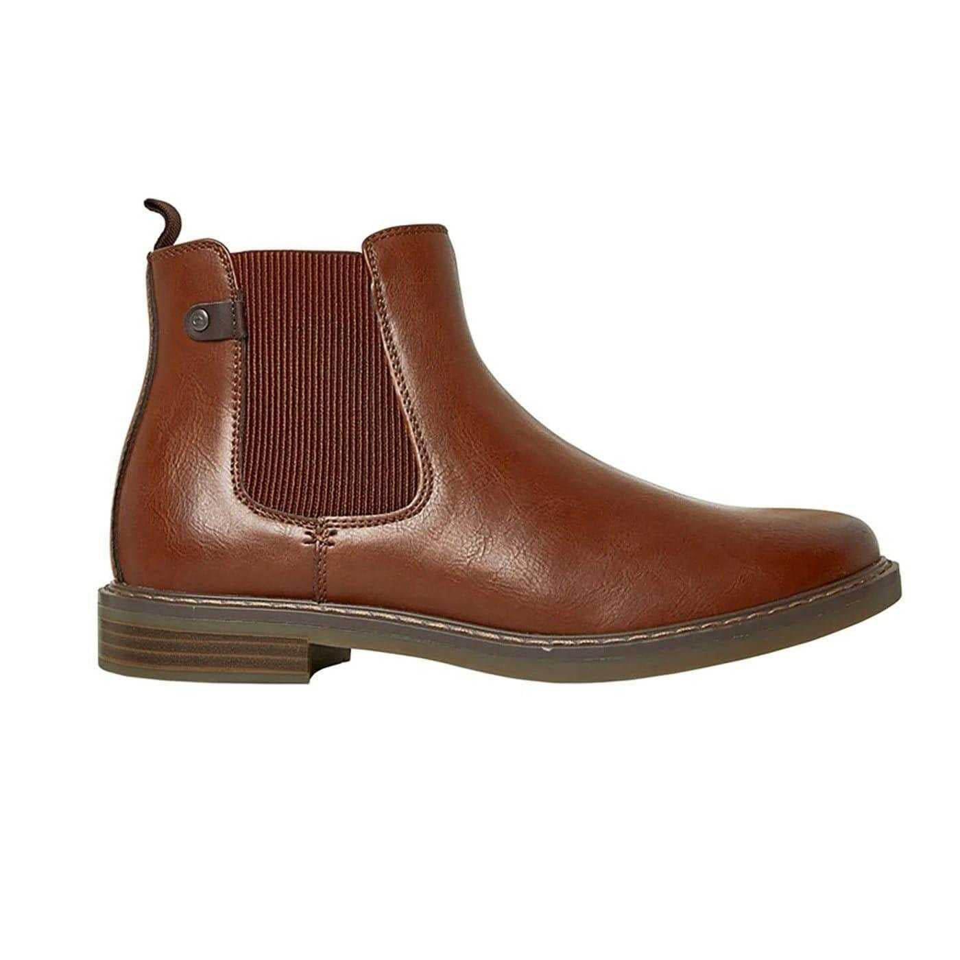 Brown - Front - Nicholas Deakins Mens Del Leather Chelsea Boots