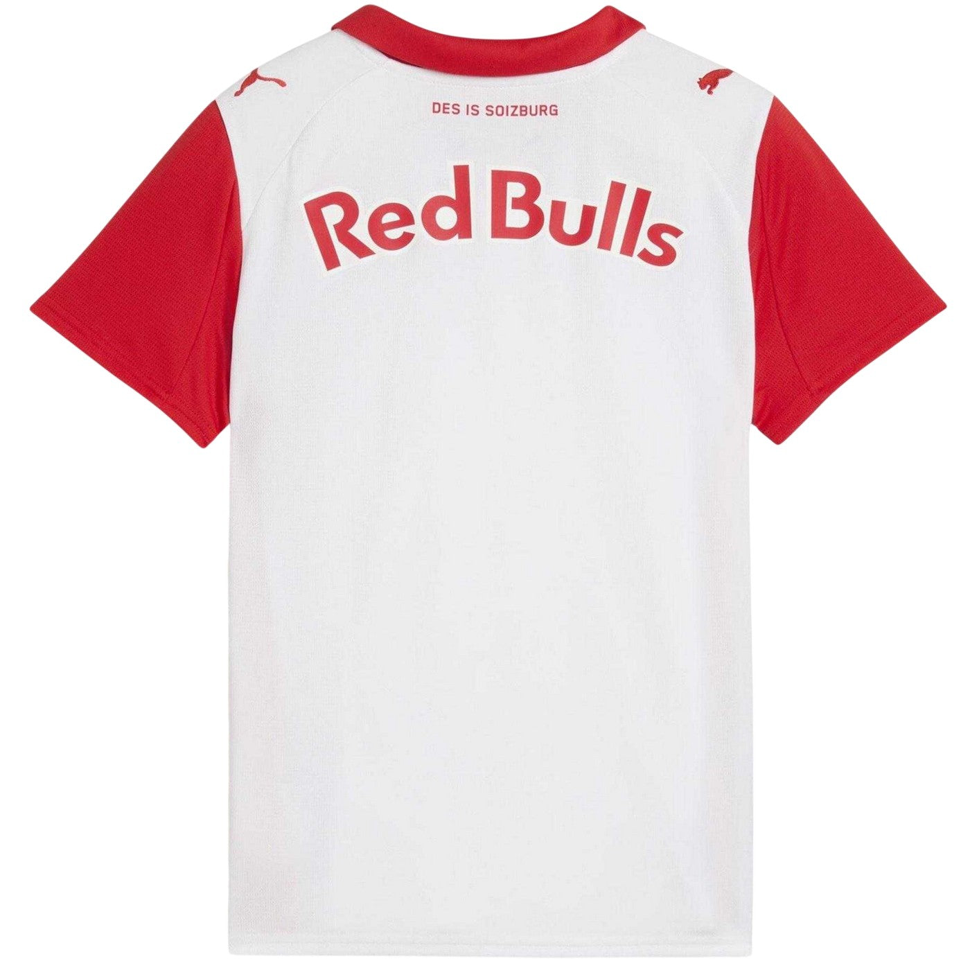 White-Red - Back - Puma Childrens-Kids Salzburg Red Bull Home Shirt