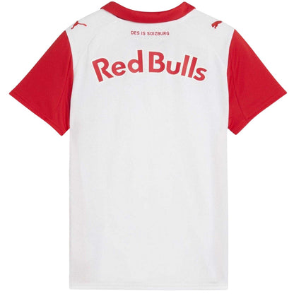 White-Red - Back - Puma Childrens-Kids Salzburg Red Bull Home Shirt