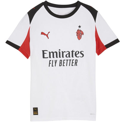 White-Red - Front - Puma Childrens-Kids AC Milan Away Shirt