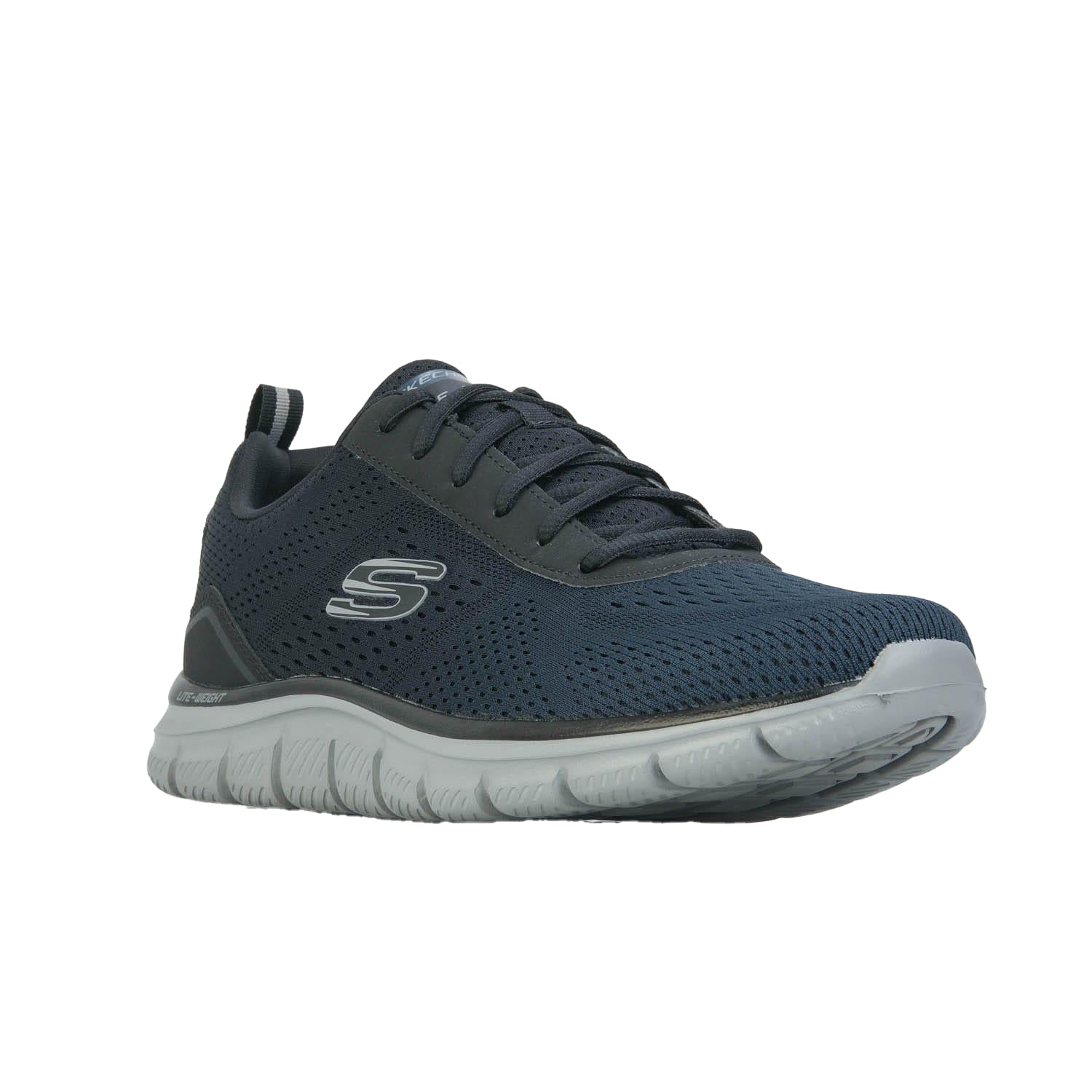 Navy - Front - Skechers Mens Track Ripkent Trainers