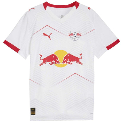 White-Red - Front - RB Leipzig Childrens-Kids Puma Home Shirt