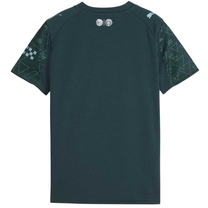 Green - Back - Puma Childrens-Kids 25-26 Manchester City FC Jersey