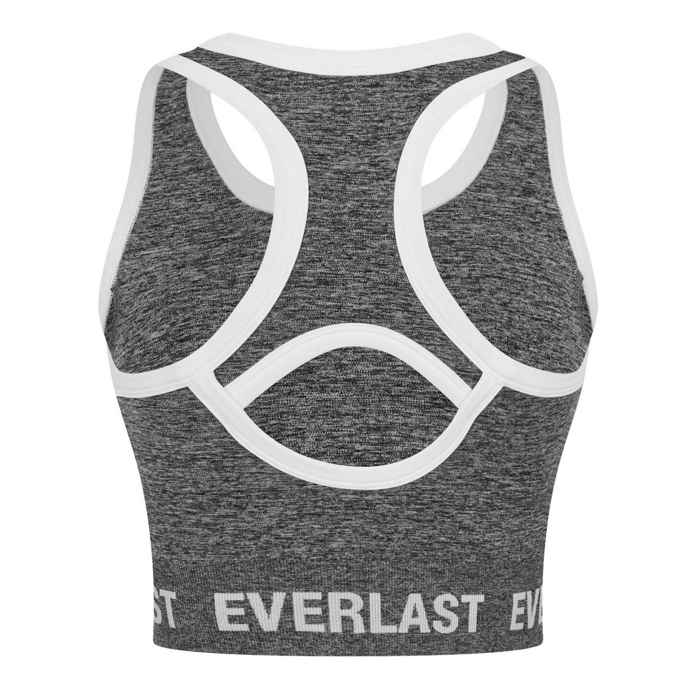 Navy - Back - Everlast Womens-Ladies Logo Cropped Sports Bra