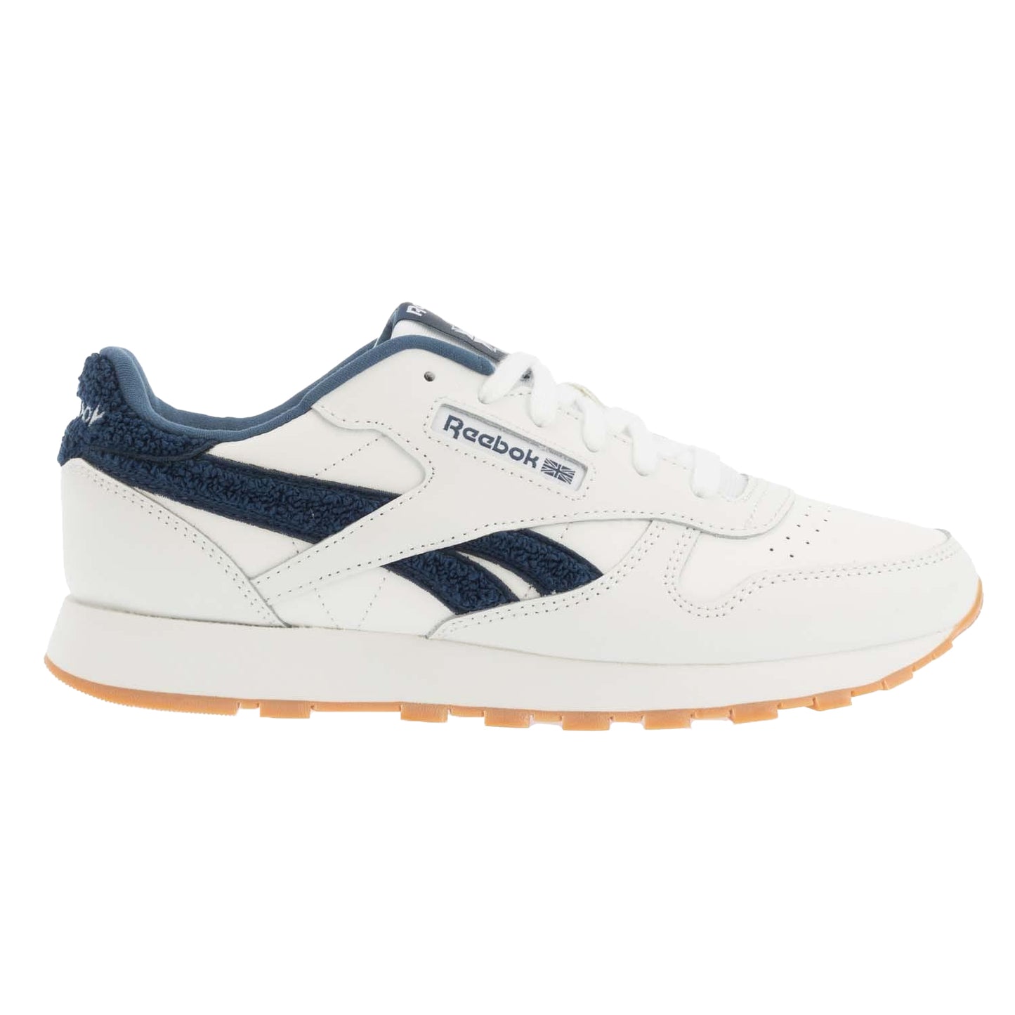 White-Blue - Back - Reebok Childrens-Kids Classic Leather Shoes
