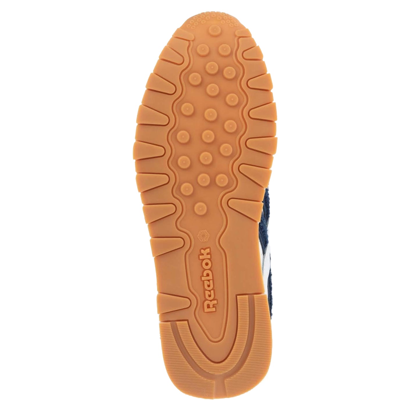 White-Blue - Side - Reebok Childrens-Kids Classic Leather Shoes