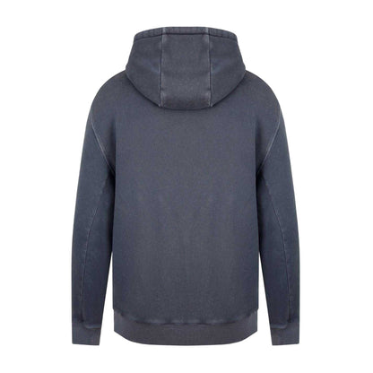 Grey - Back - SoulCal Mens NASA Hooded Drawstring Hoodie