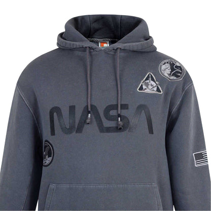 Grey - Lifestyle - SoulCal Mens NASA Hooded Drawstring Hoodie