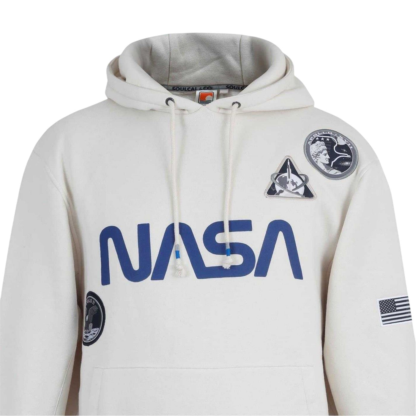 Off White - Lifestyle - SoulCal Mens NASA Hooded Drawstring Hoodie