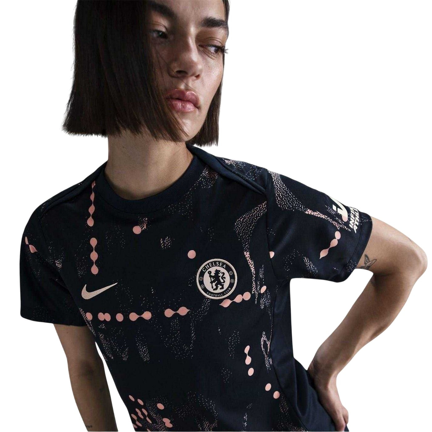 Obsidian Blue-Guava - Side - Chelsea FC Womens-Ladies Football Shirt