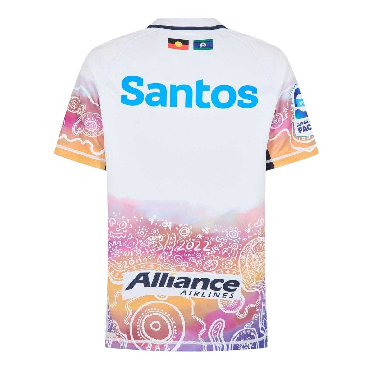 Navy - Back - Canterbury Unisex Adult Indigenous Regular Rugby Shirt