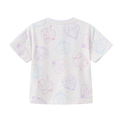Frozen - Back - Frozen Childrens-Kids Elsa Anna Olaf Printed T-Shirt