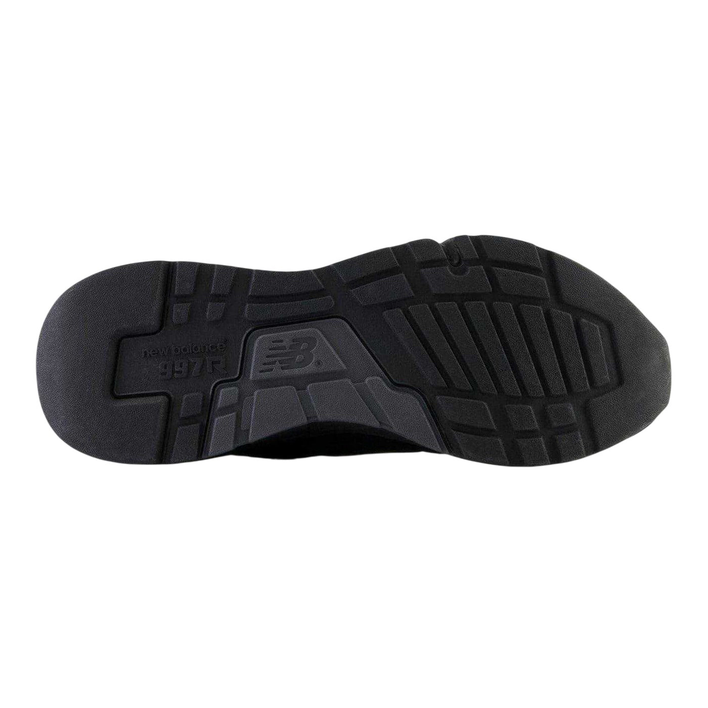 Black - Back - New Balance Mens 977r Leather Flat Trainers