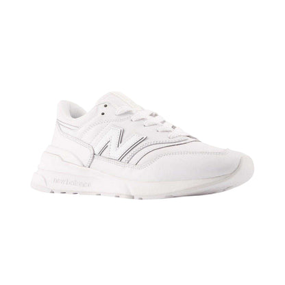 White - Pack Shot - New Balance Mens 977r Leather Flat Trainers