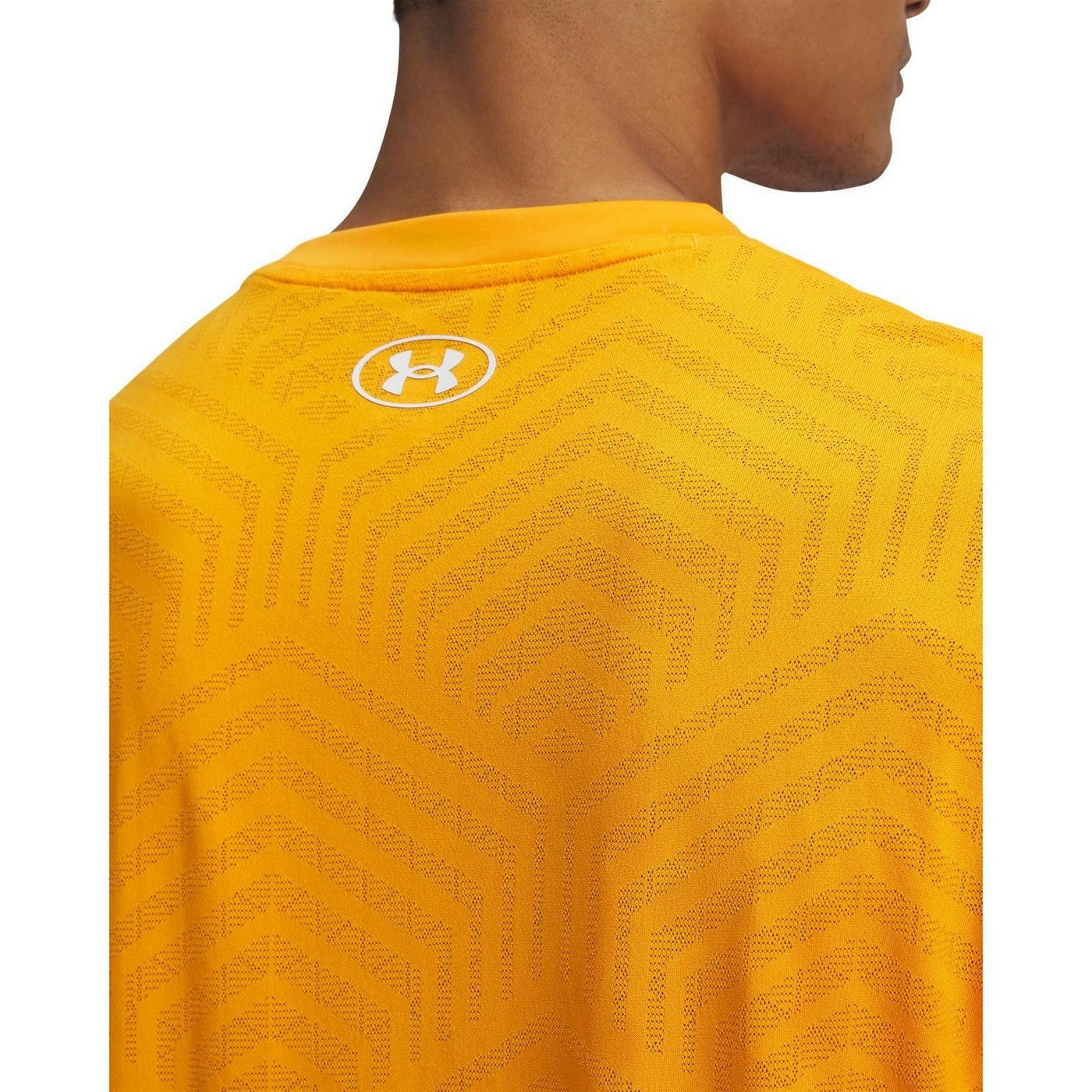 Orange-Grey - Side - Under Armour Mens Challenger Pro Crew Neck T-Shirt