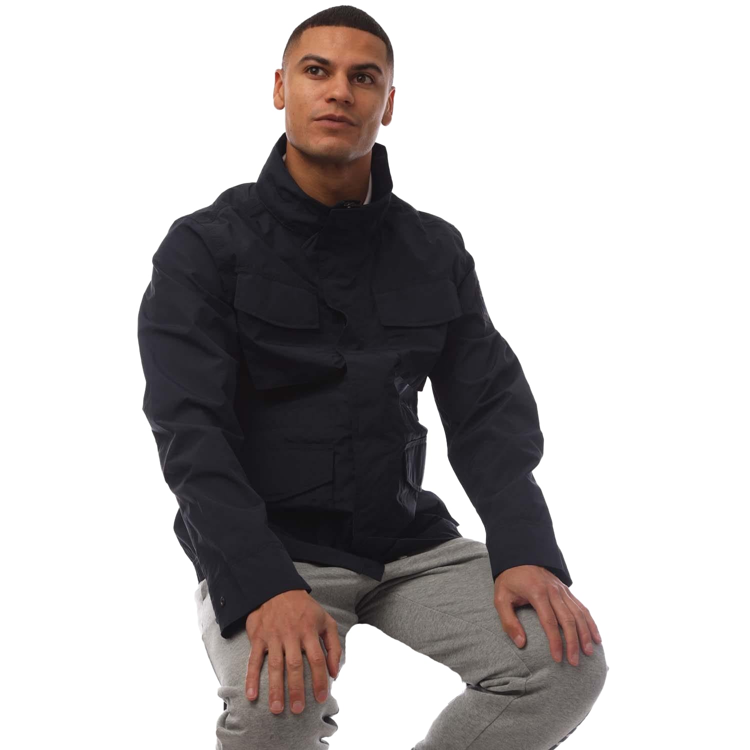 Navy - Side - Timberland Mens Waterproof Field Jacket