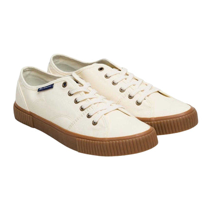 Off White - Lifestyle - Ben Sherman Mens Canvey Canvas Trainers