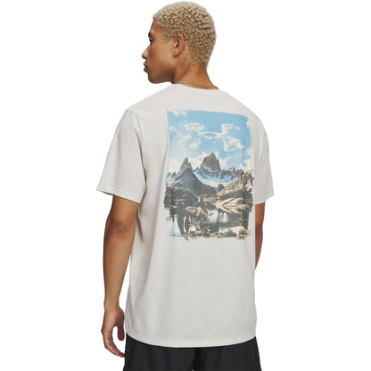 Stone-Green - Back - Under Armour Mens Mountain T-Shirt