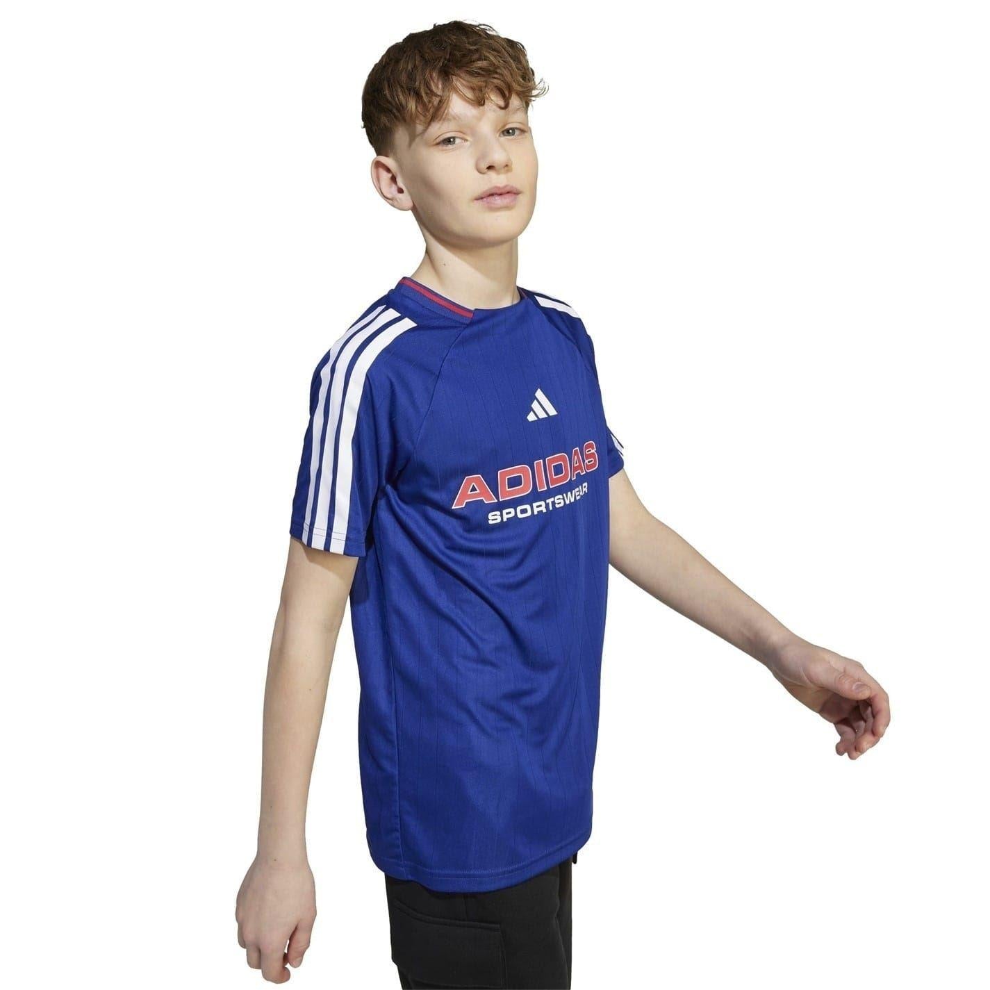Navy - Side - Adidas Childrens-Kids House Of Tiro Football Jersey