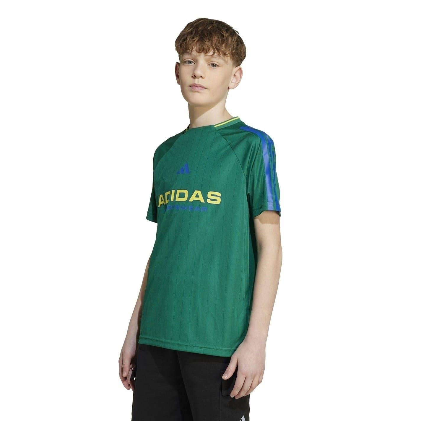 Green - Front - Adidas Childrens-Kids House Of Tiro Football Jersey