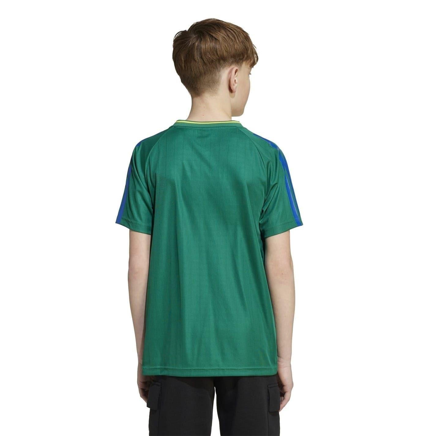 Green - Back - Adidas Childrens-Kids House Of Tiro Football Jersey