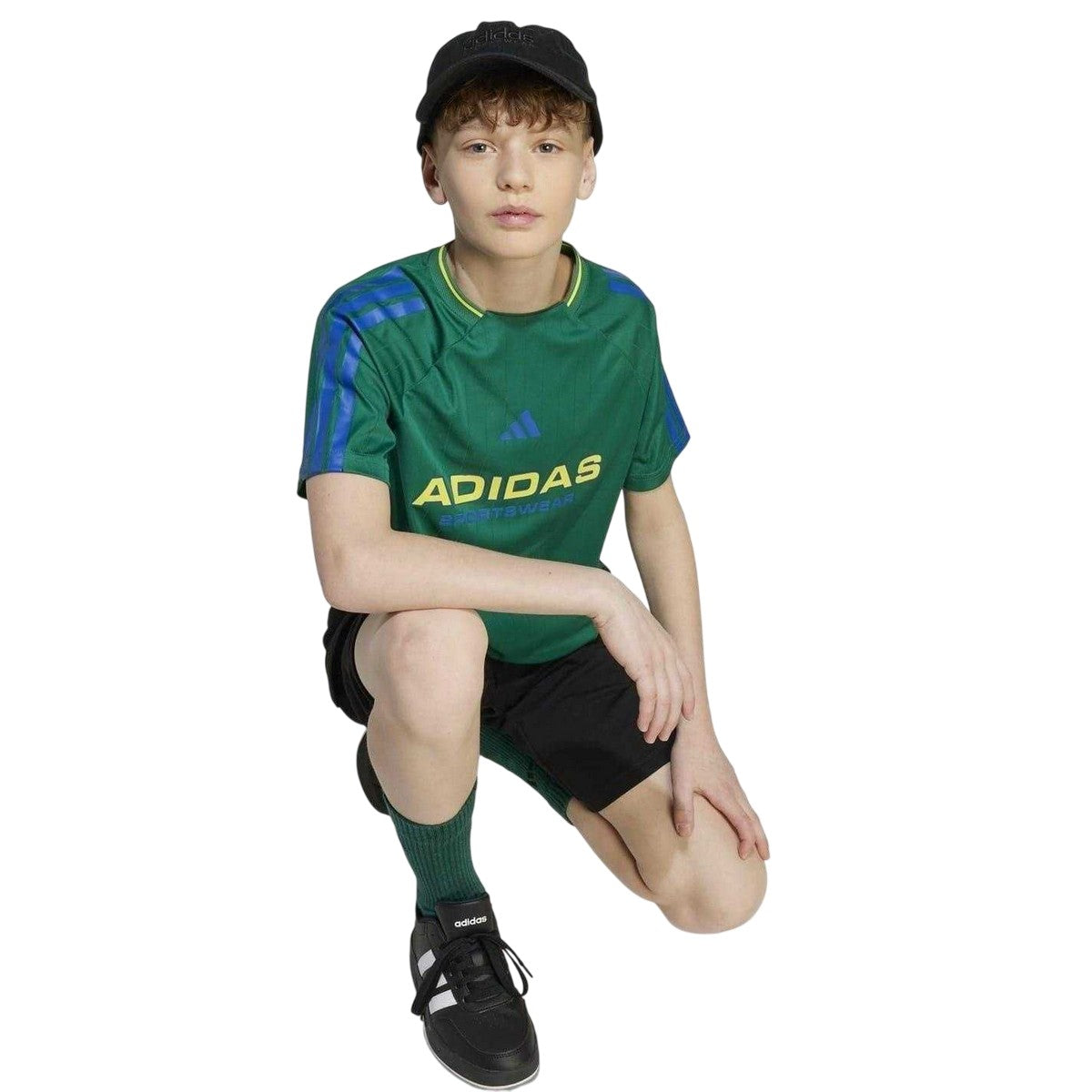 Green - Side - Adidas Childrens-Kids House Of Tiro Football Jersey