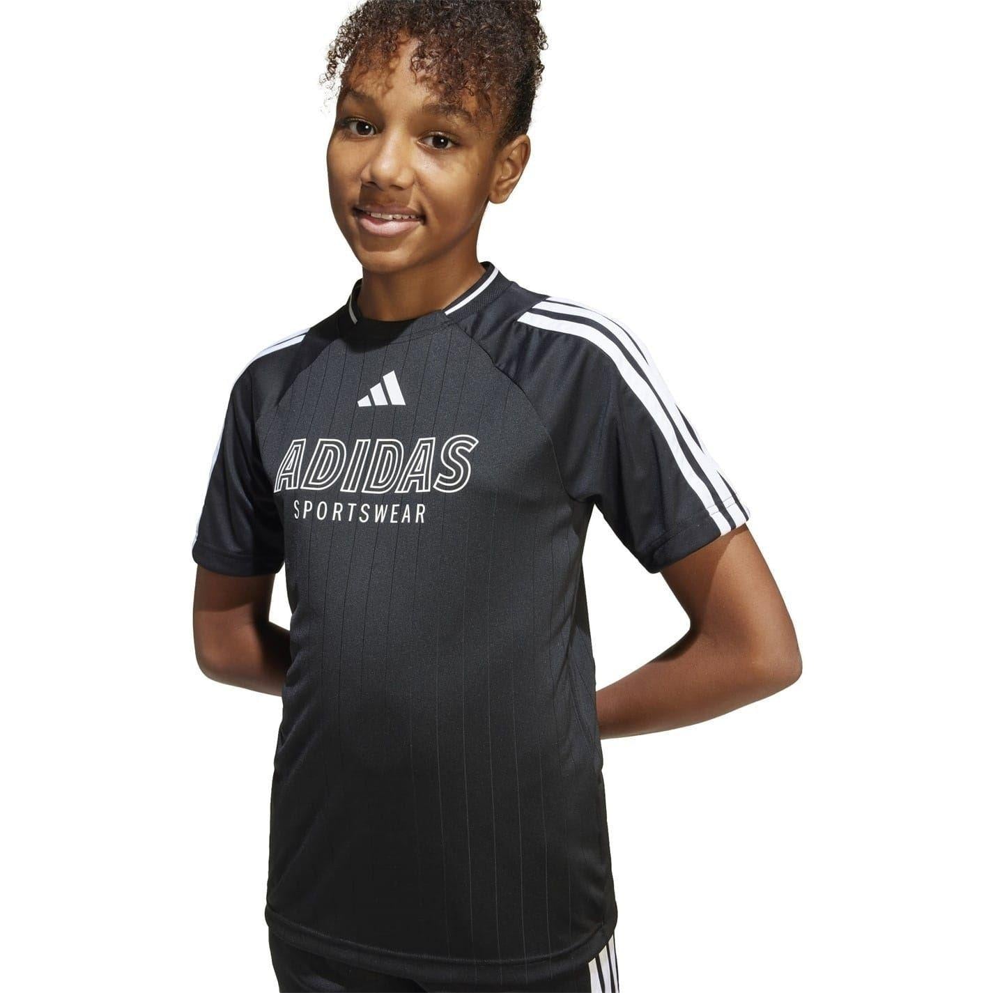 Black-White - Lifestyle - Adidas Childrens-Kids House Of Tiro Football Jersey