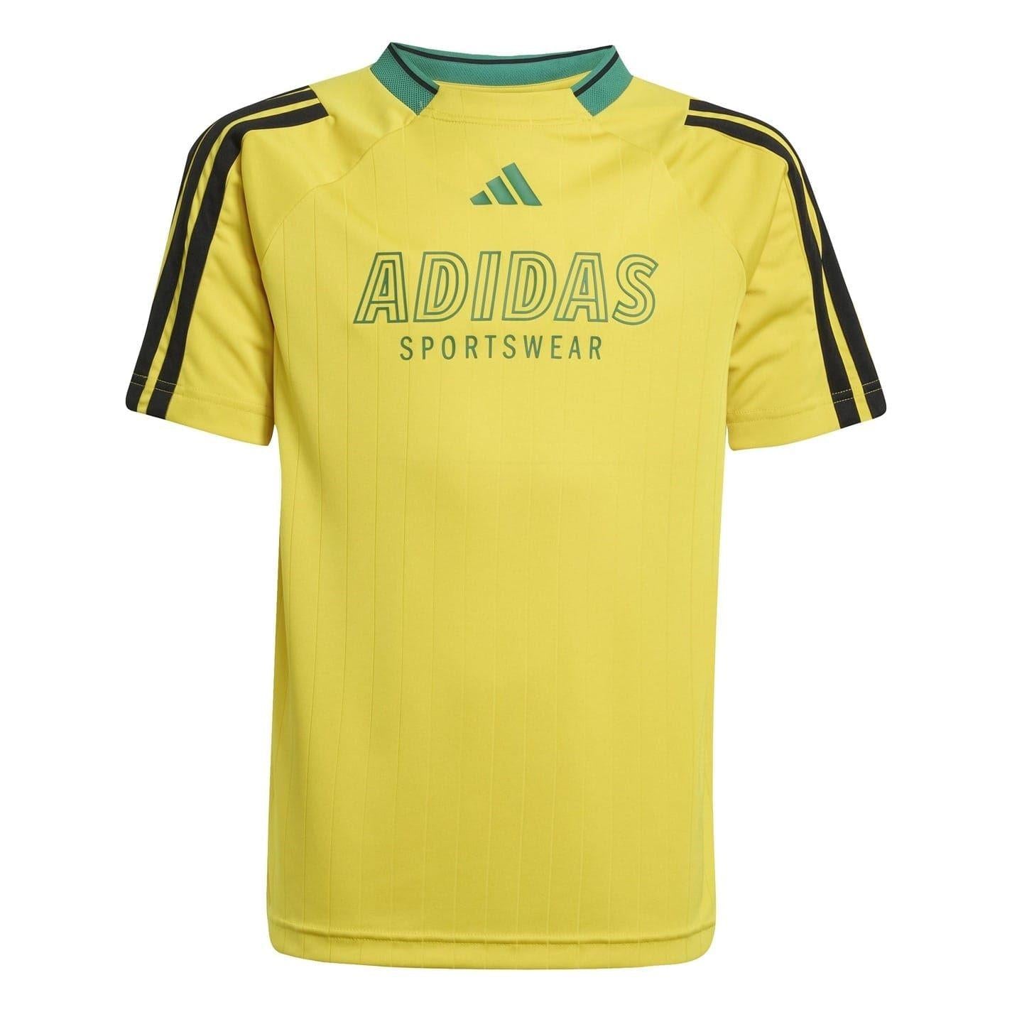 Yellow - Front - Adidas Childrens-Kids House Of Tiro Football Jersey