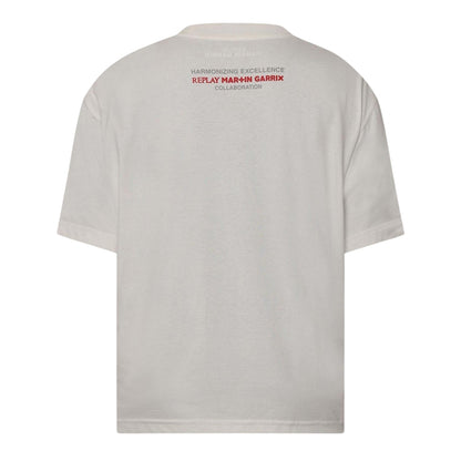 White - Back - Replay Mens Martin Garrix Cotton Oversized T-Shirt