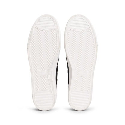 Black - Pack Shot - Tommy Jeans Mens Canvas Flat Trainers
