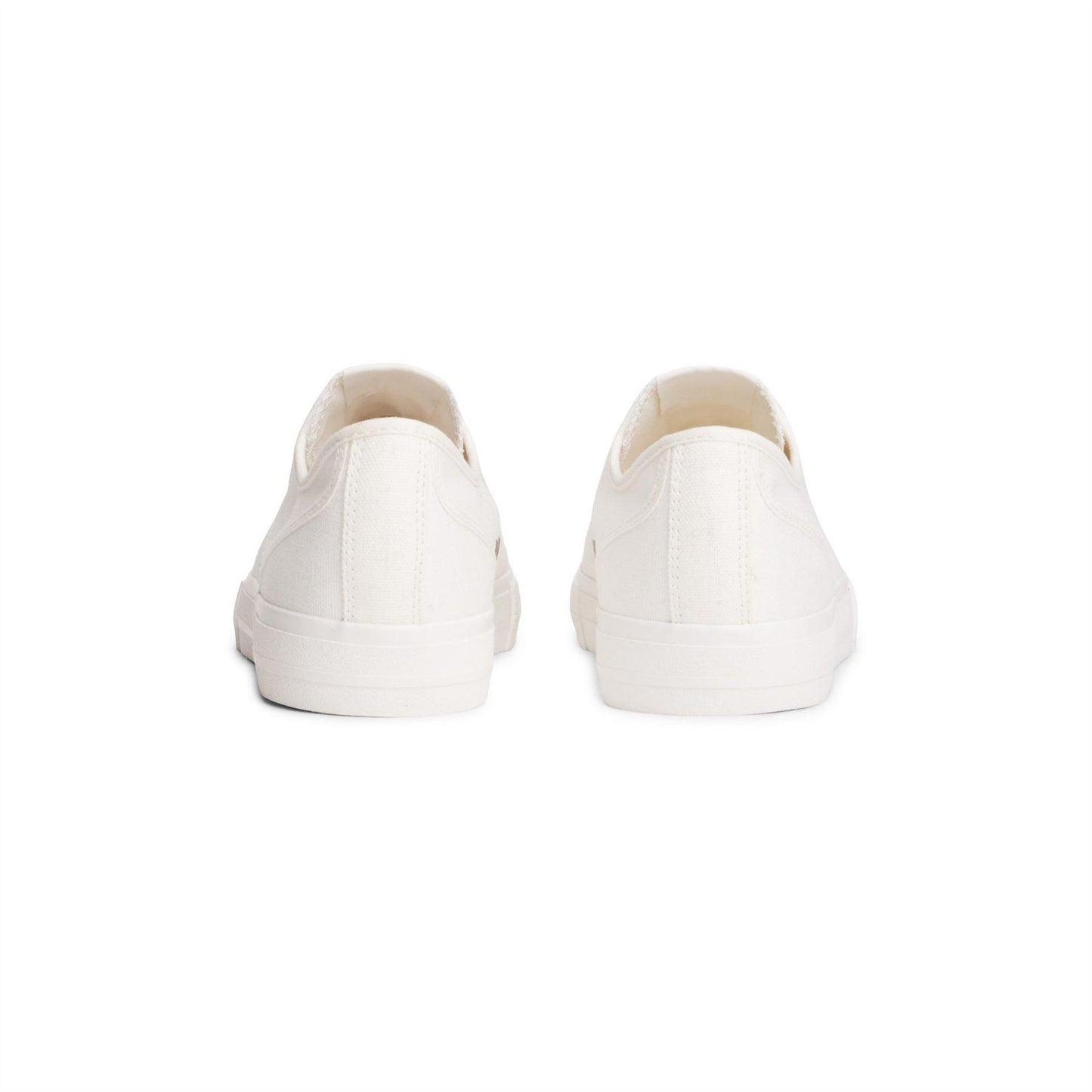 Ecru - Lifestyle - Tommy Jeans Mens Canvas Flat Trainers