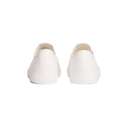 Ecru - Lifestyle - Tommy Jeans Mens Canvas Flat Trainers