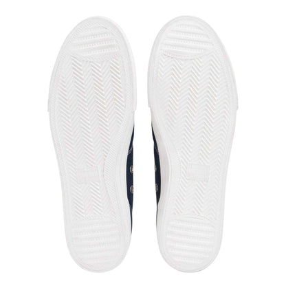 Night Navy - Side - Tommy Jeans Mens Canvas Flat Trainers